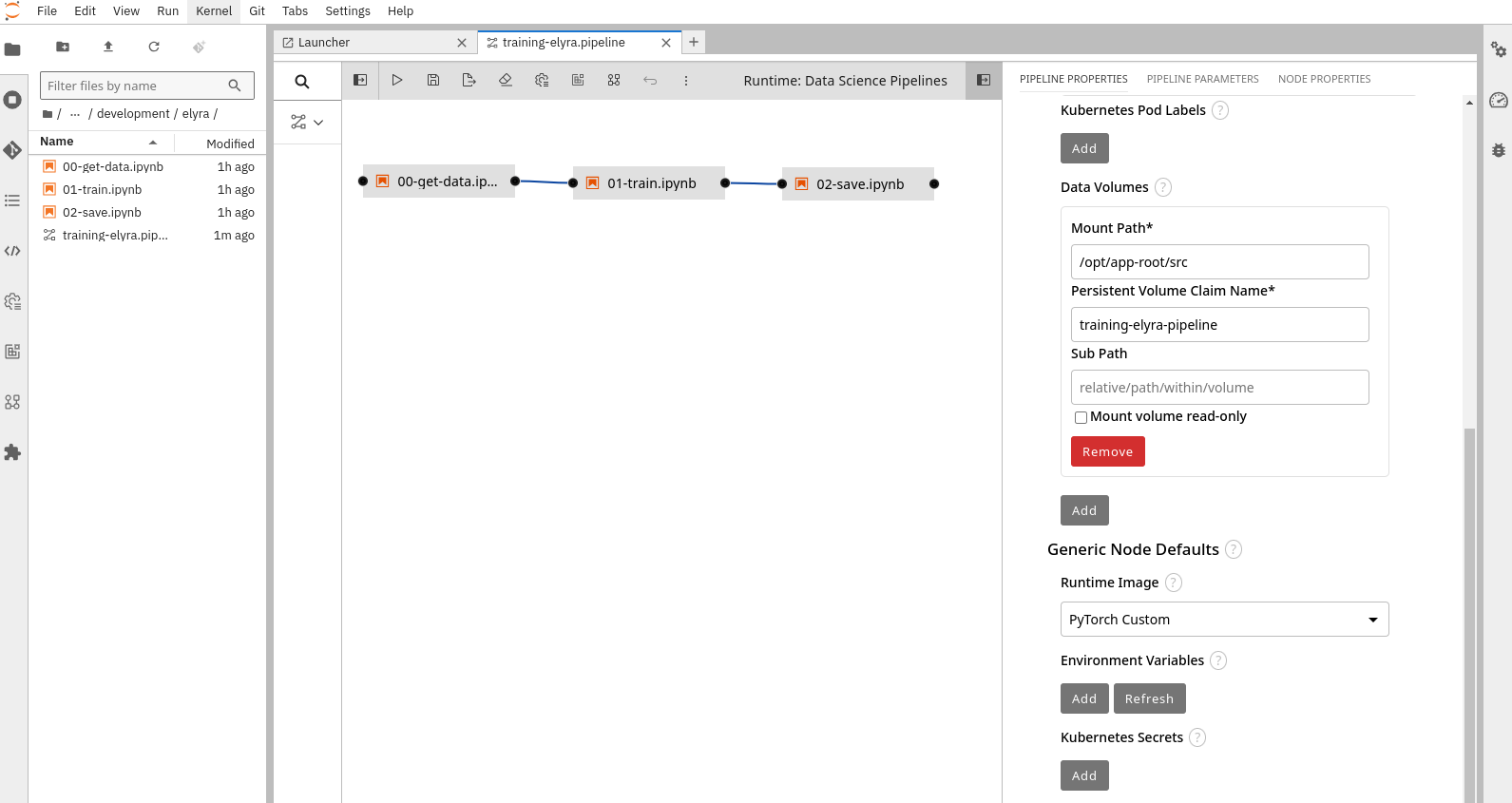 ai build pipeline config
