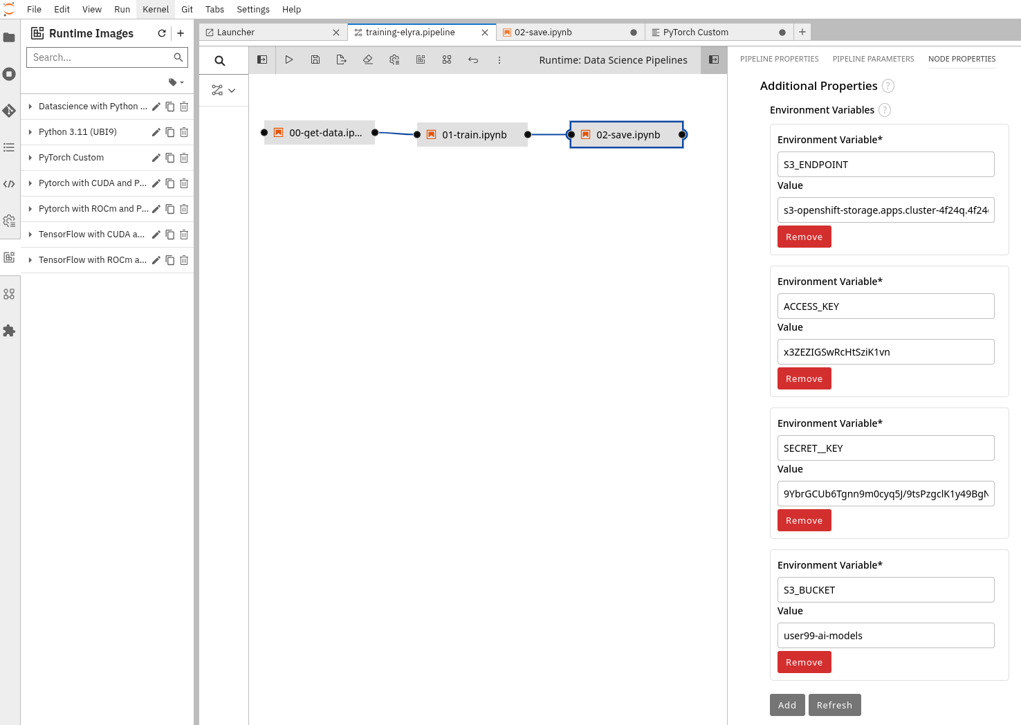 ai build pipeline envs