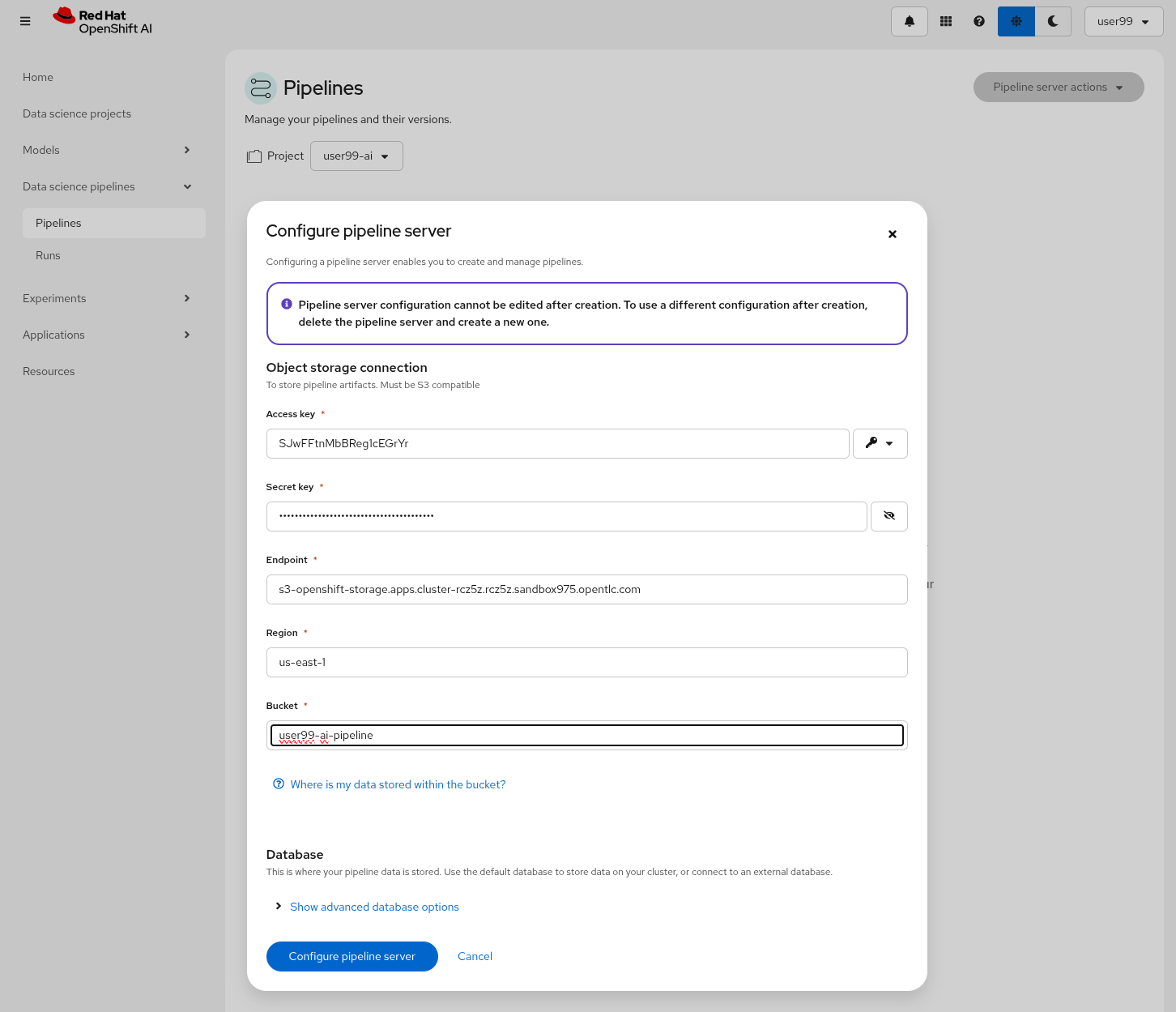 ai build pipeline server