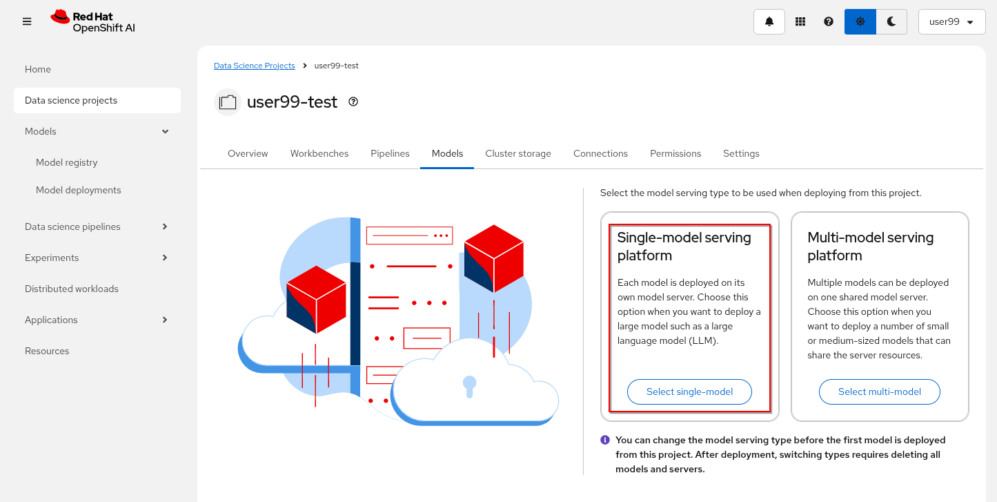 ai deploy single model server