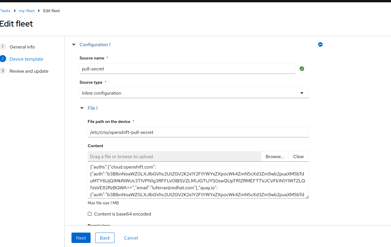platform flight control configuration file
