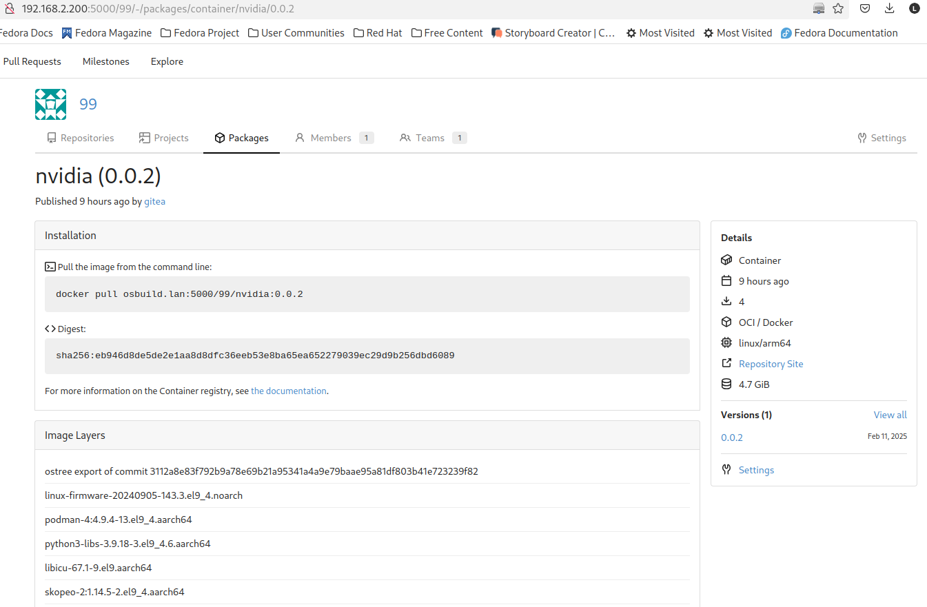 platform gitea packages